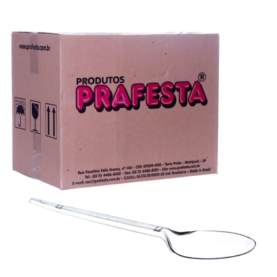 Colher Refeicao Cristal C/ 1000 Prafesta