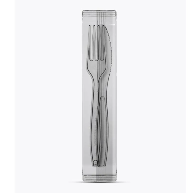 Kit Master Garfo Faca Cristal 50 Un Plastilania