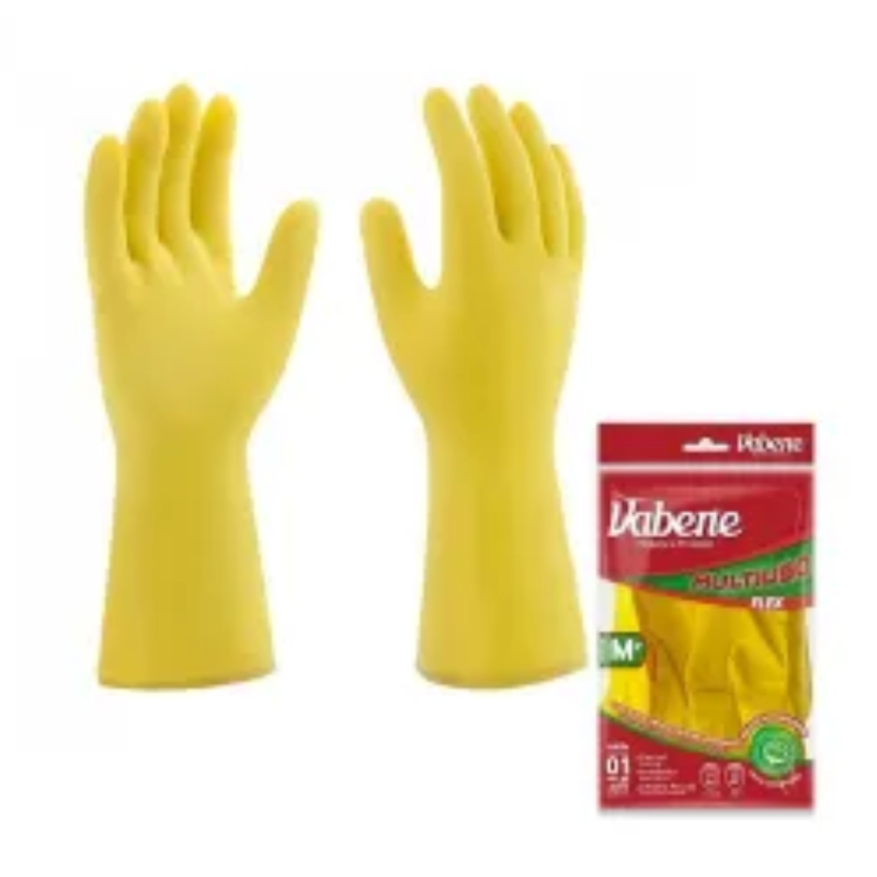 Luva Latex Amarela P Vabene 2 Un