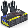 Luva Nitrilica G S/ Po Bompack Preta 100Un