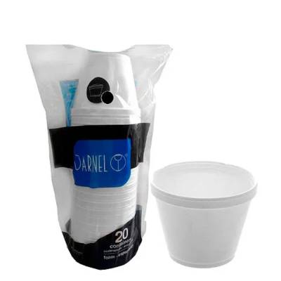 Pote Isopor 237 Ml Darnel 20 Un