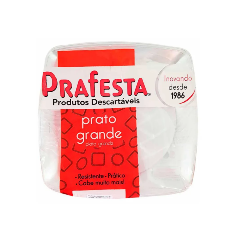 Prato Ref. Quad Cristal C/10 - Prafesta