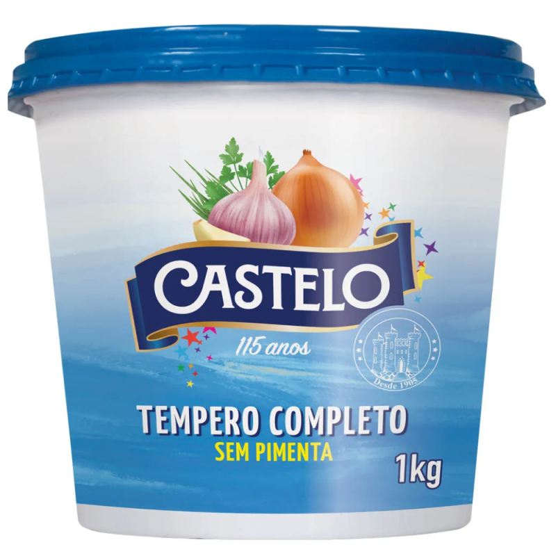 Tempero Comp S/ Pimenta Castelo 1 Kg