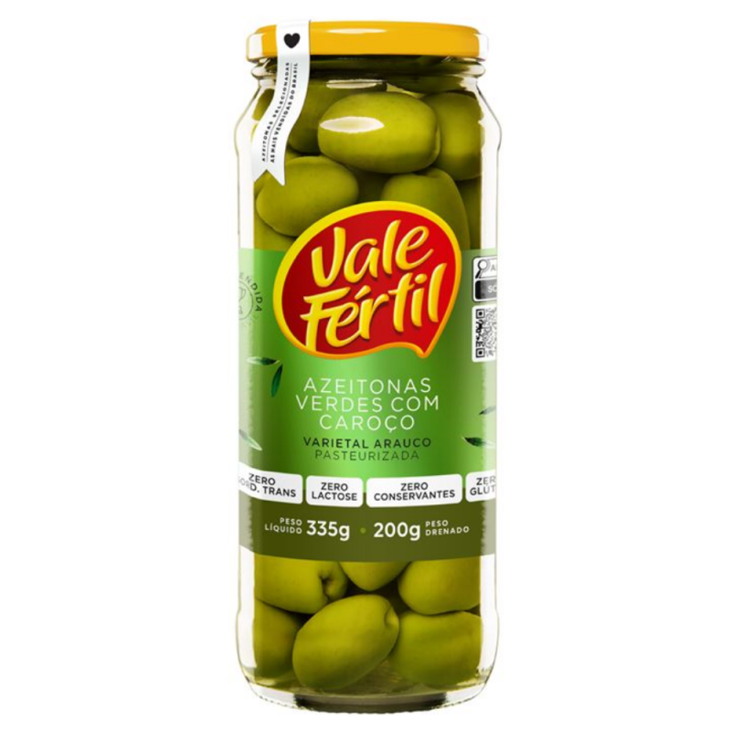 Azeitona Verde Vidro Vale Fertil 24X200G