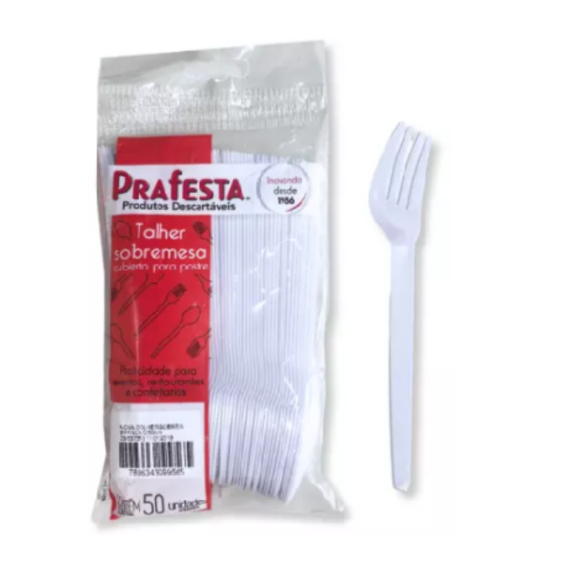 Garfo Sob Branco  C/ 50 - Prafesta
