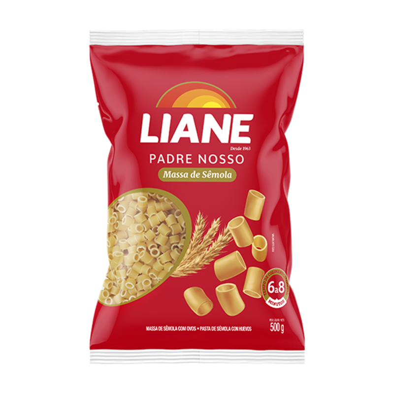 MACARRAO PADRE NOSSO SEMOLA 24X500G LIANE