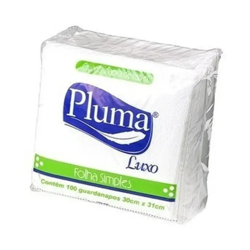 Guardanapo Luxo 30X31 C/ 100 Un - Pluma