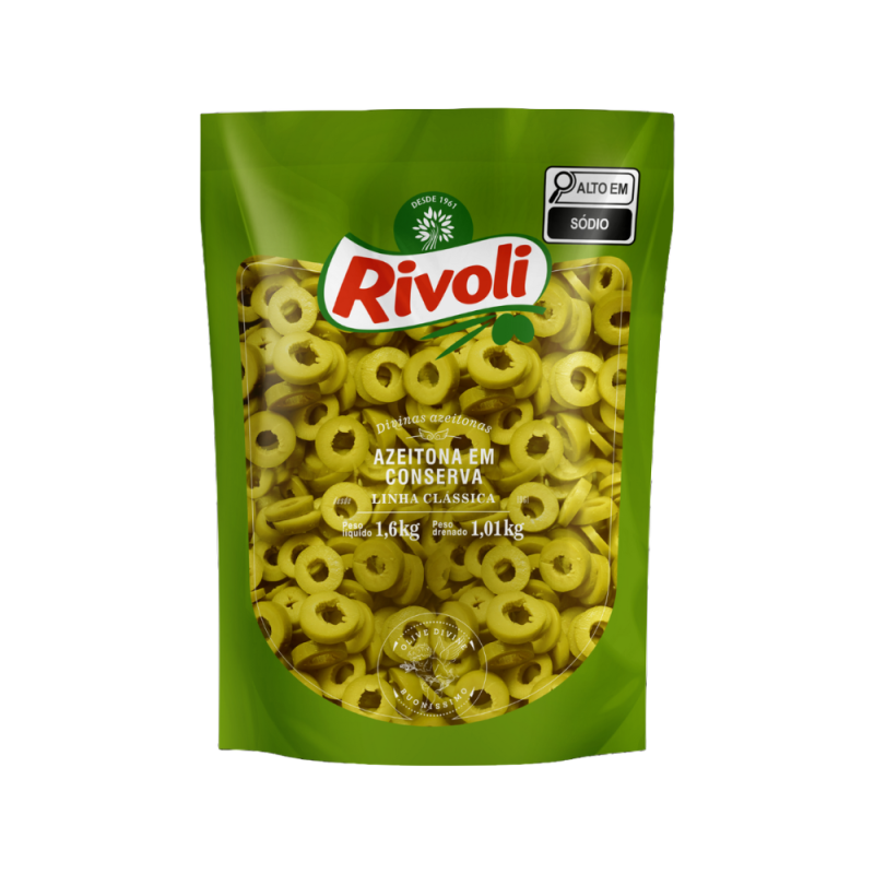 AZEITONA VERDE FATIADA RIVOLI 1,01KG