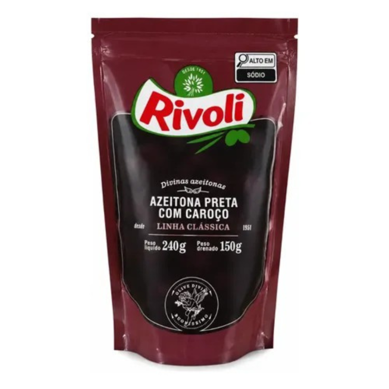 AZEITONA PRETA SACHE RIVOLI DOY PACK 24X150G