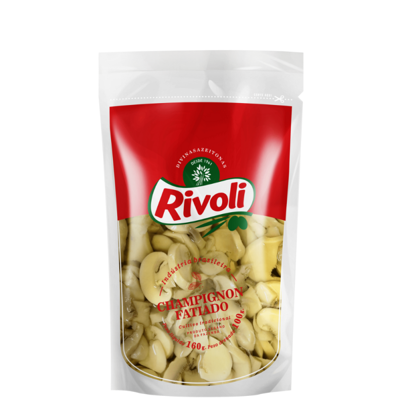 Champignon Fatiado Conserva Rivoli 24X100G
