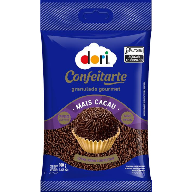 GRANULADO GOURMET MAIS CACAU DORI 20X100G