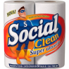 PAPEL TOALHA SOCIAL CLEAN 12X2X50 FOLHAS
