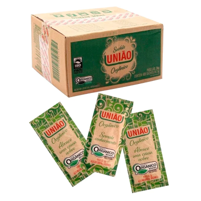 ACUCAR CRISTAL ORGANICO SACHE UNIAO 400X5G