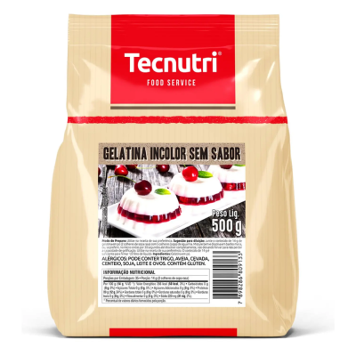 Gelatina Sem Sabor Tecnutri 500G