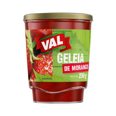 Geleia Morango Copo Val 12X230G