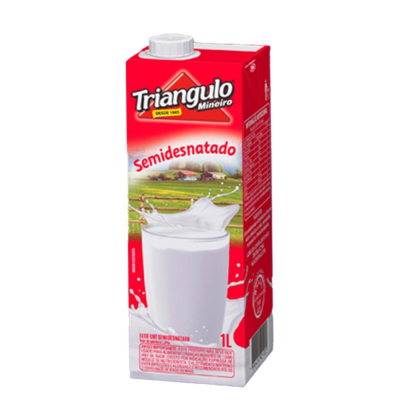 Leite Semi-Desnatado Triangulo 12X1 Litro