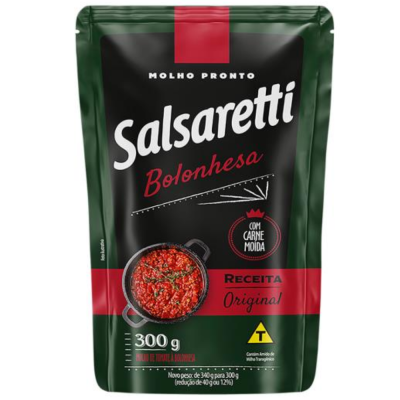 Molho Tomate Bolonhesa Salsaretti 32X300G