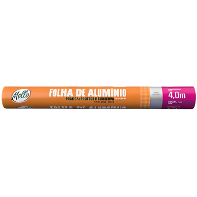 Papel Aluminio Mello 45Cmx4M C/25Un