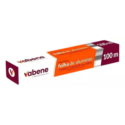 Papel Aluminio Vabene 30Cmx100M